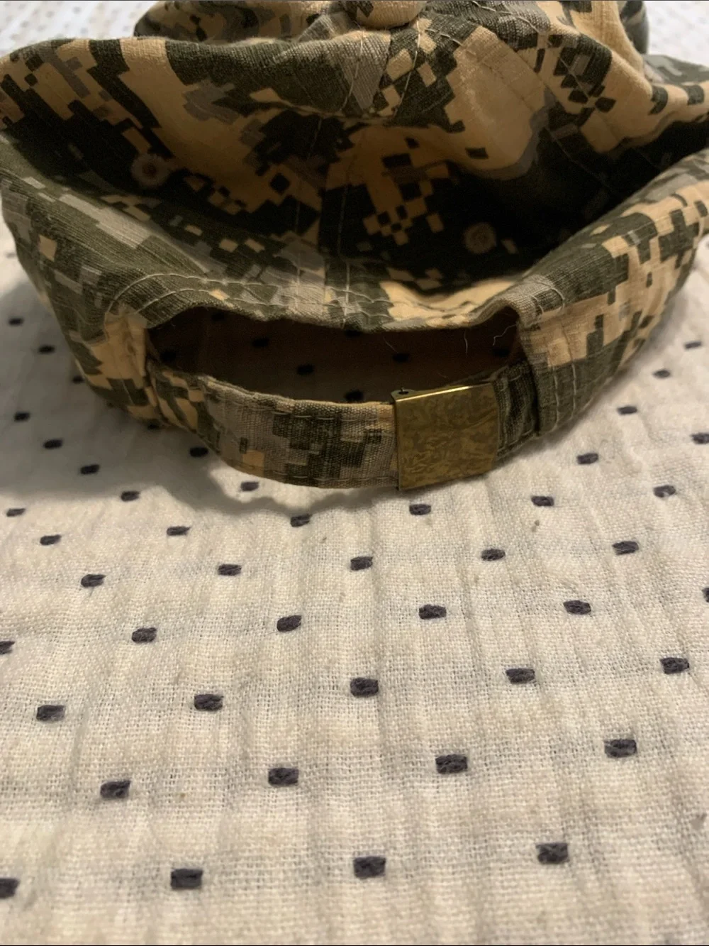 Camouflage ARMY Baseball Cap with Embroidered Eagle - Green/Tan
